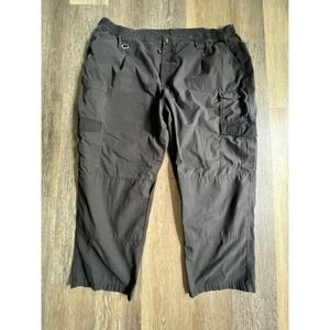 Propper Cargo Pants Mens 52/37 Black Good Ripstop Tactical Utility Workwear